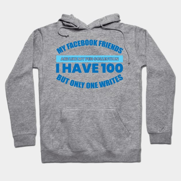 Funny Humor Friends Quote Hoodie by Hifzhan Graphics